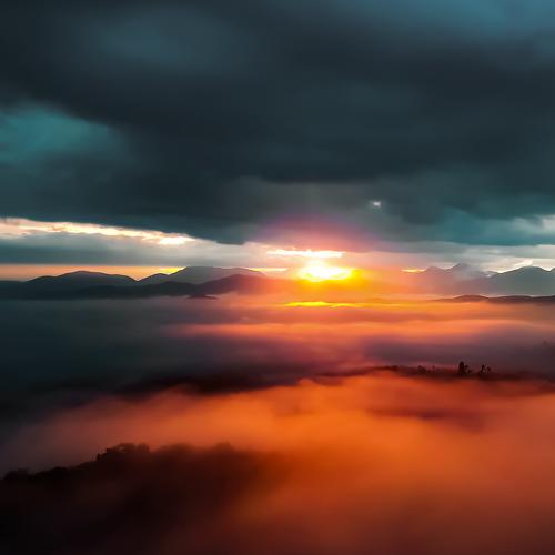 Above the clouds