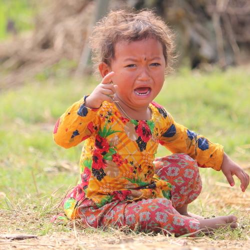 Children crying