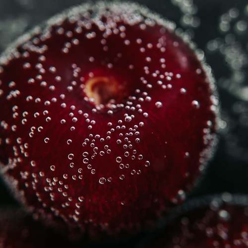 Sweet cherry in water