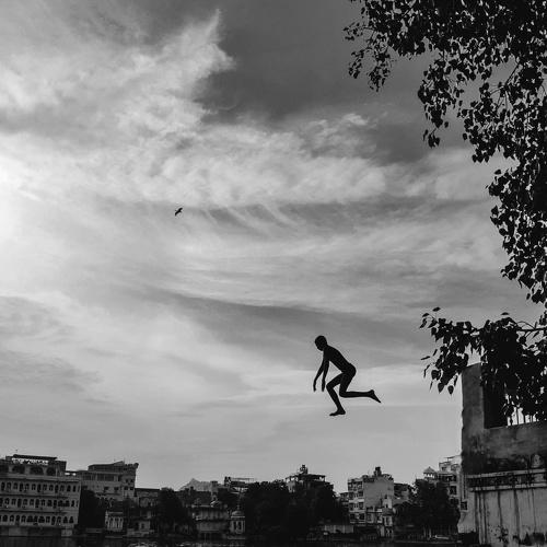 Jump In Happiness Of New Water