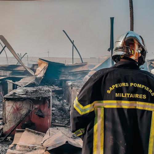 Firefighter on crisis