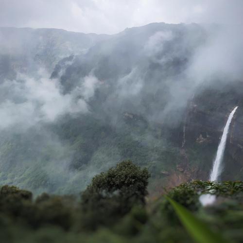 Mobile photography, Waterfall In Misty Fog