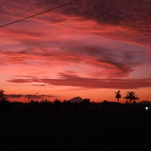 Mount Seulawah in the Evening