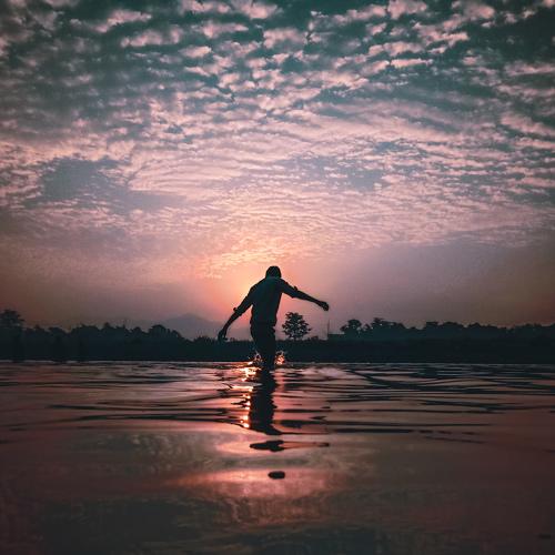 The shadow of holy ganga