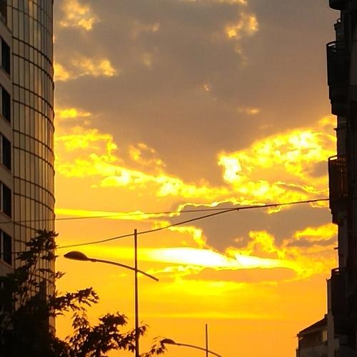 Golden sky