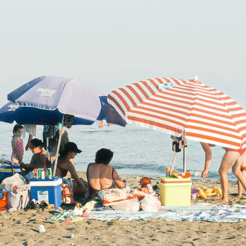 Big family by the sea. Albania, September 2020.