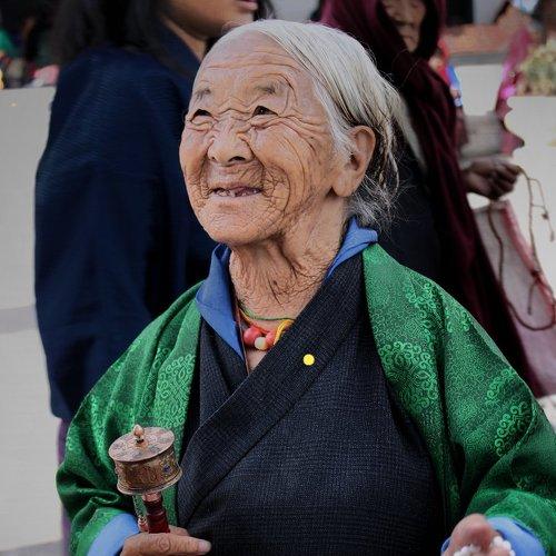 Charming old lady