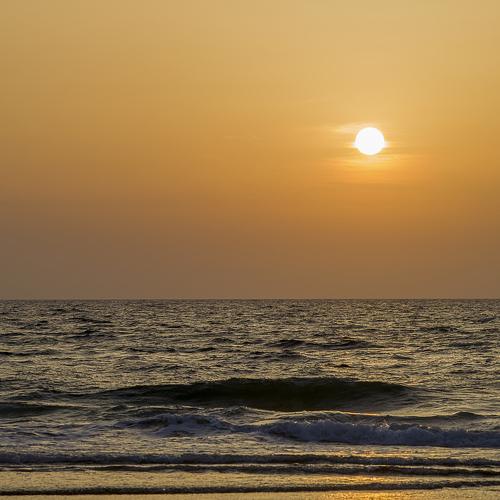 Golden seascape