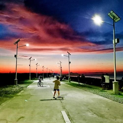 Skate Boarding/Sunset