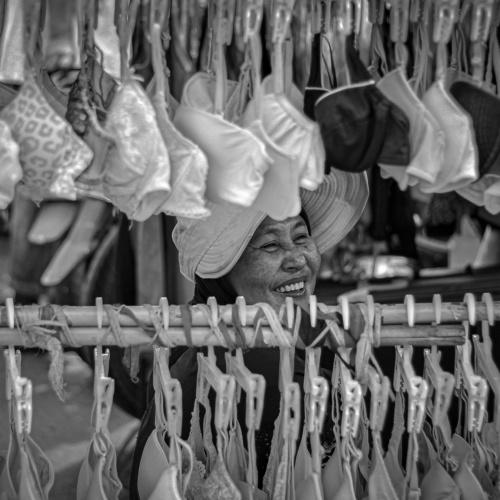 Smile from Mrs. secondhand seller