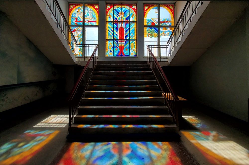 Colors of History in Olhynka, Donetsk region. Ukraine