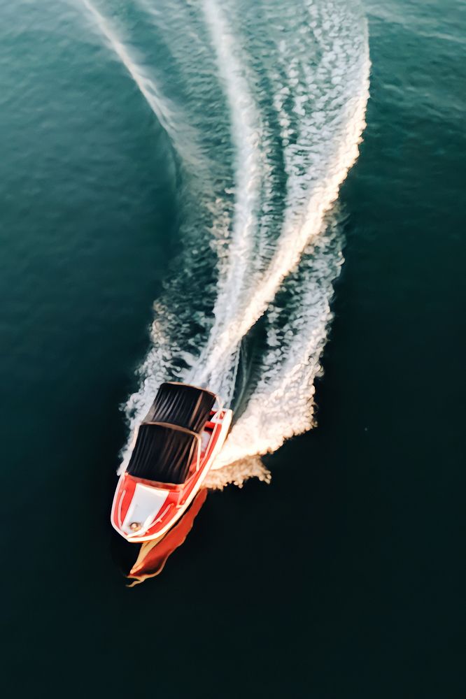 A Brave Red Speedboat