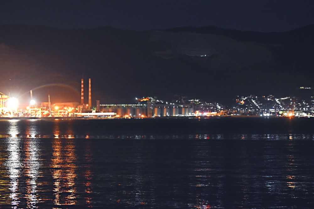 Ночной Новороссийск.