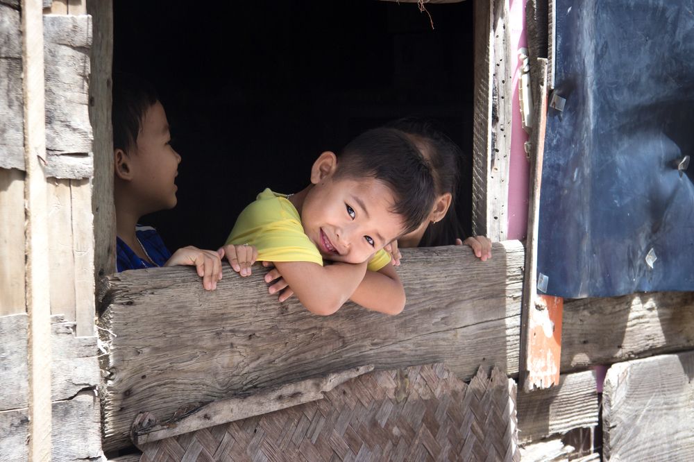 Children on Vung Ngan Island - Nha Trang City, Khanh Hoa Province, Vietnam