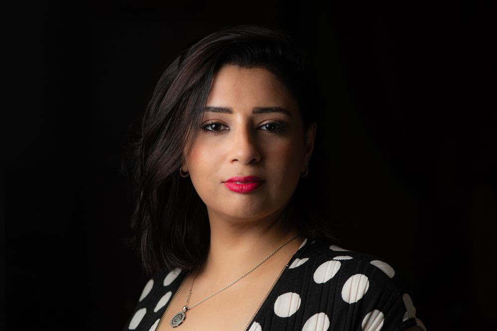 Coloured black & white