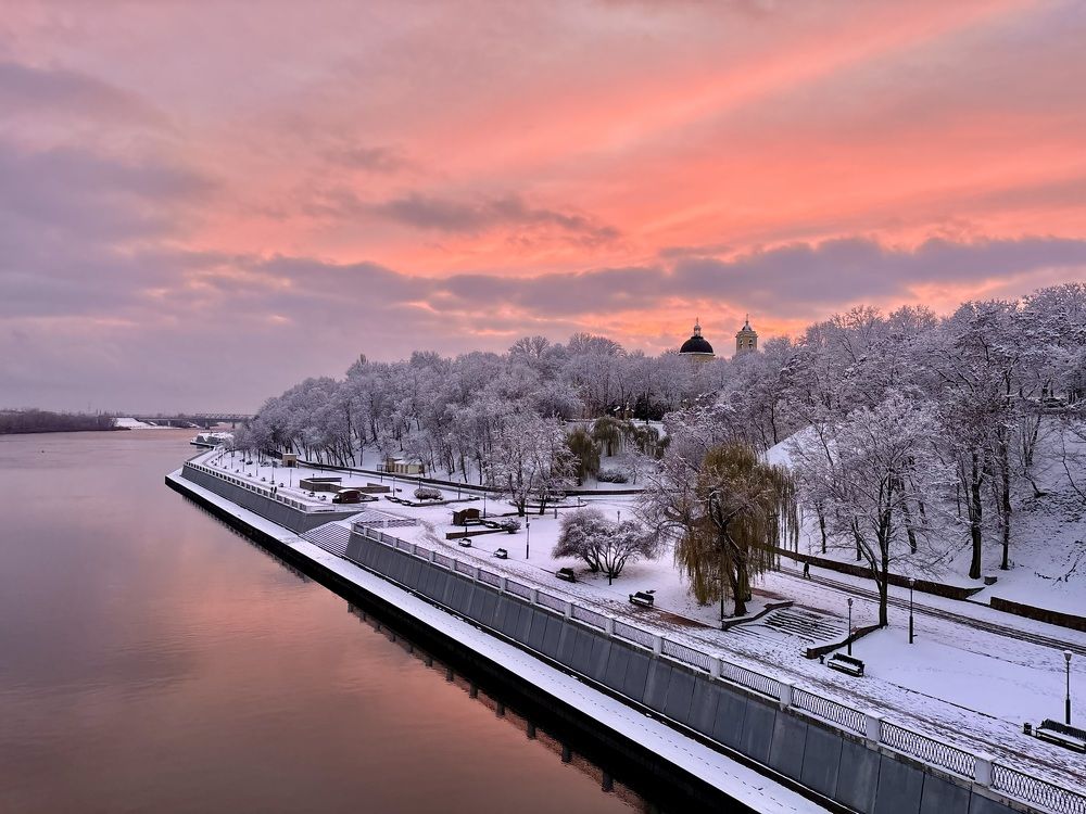 Розовый закат