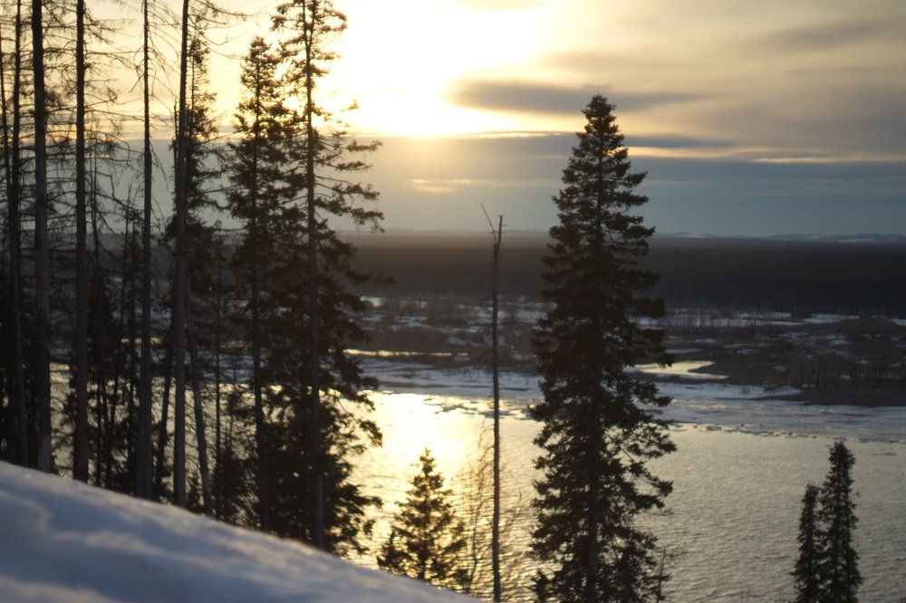 золотой вечерний закат