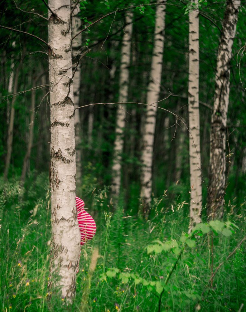 Когда решил поиграть с женой в прятки.