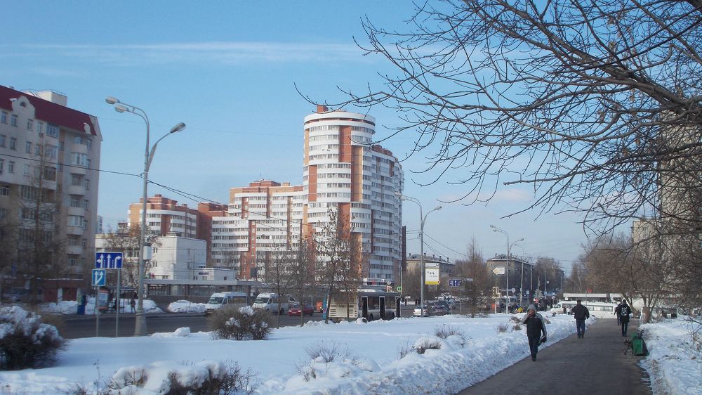 Наша башня в снегу