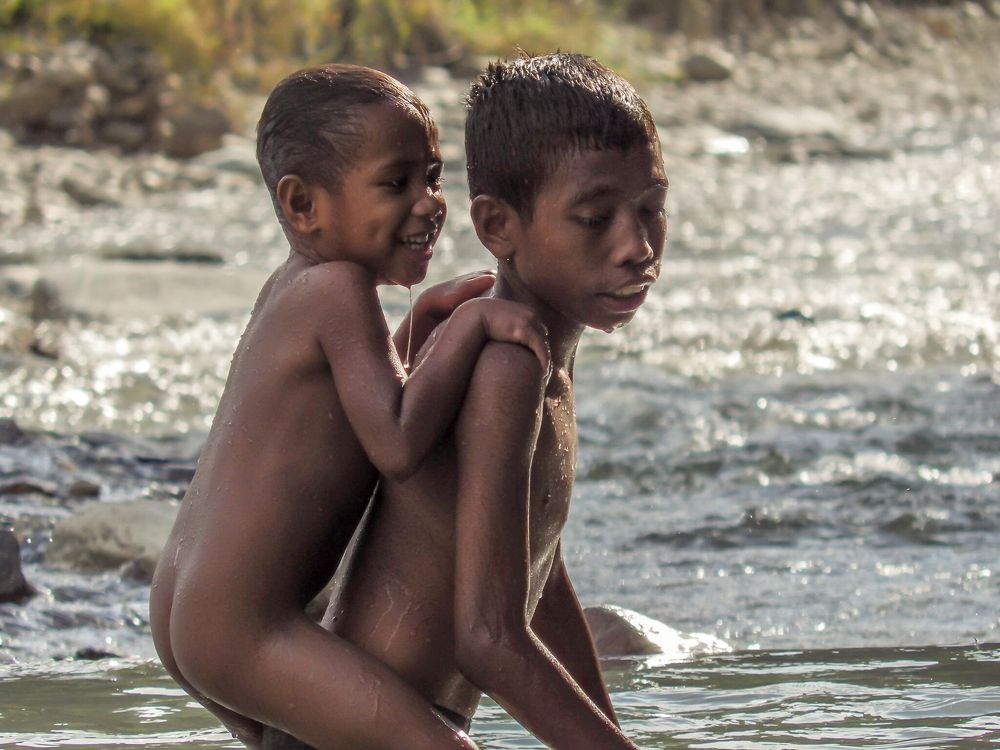 Smiling little boy's