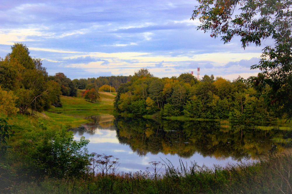 осень на реке Тихвинка