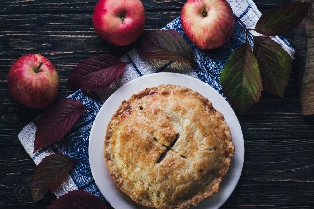 пирог с яблоками