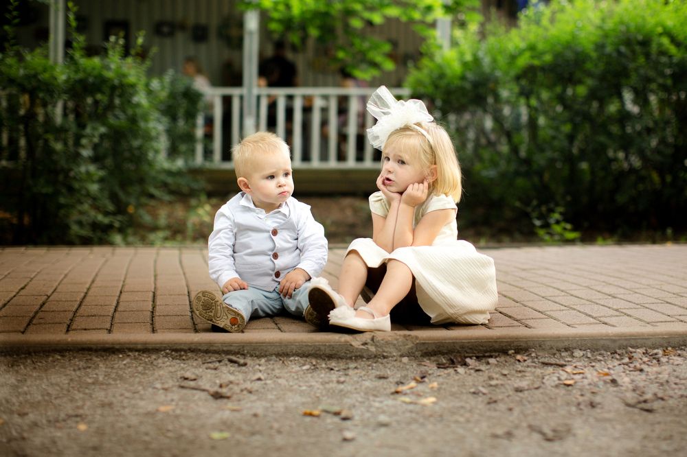 На празднике