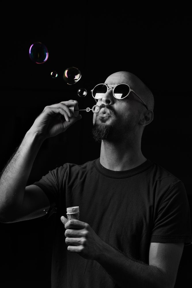 Portrait of a serious guy