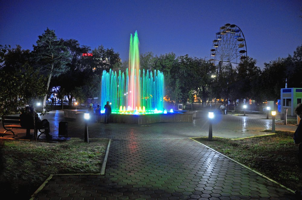 Цветной фонтан
