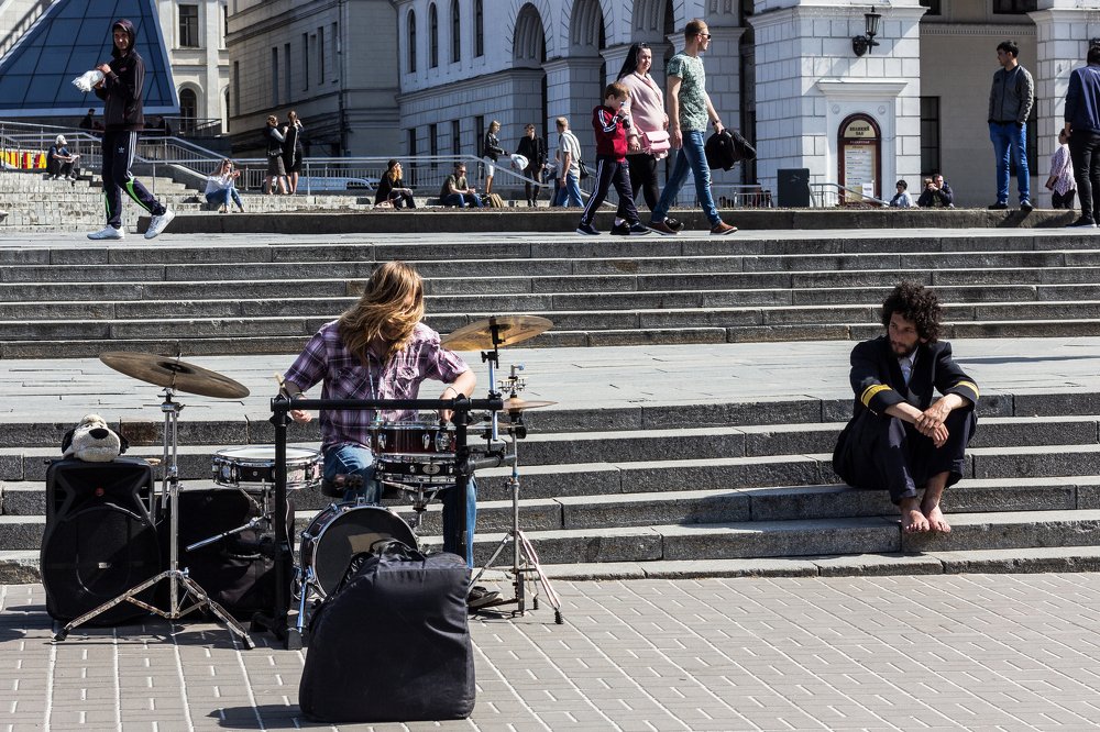 уличный музыкант