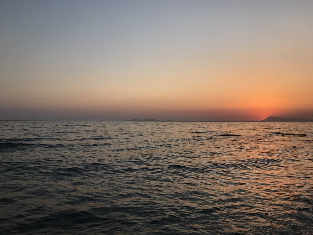 Sunset in Aegean