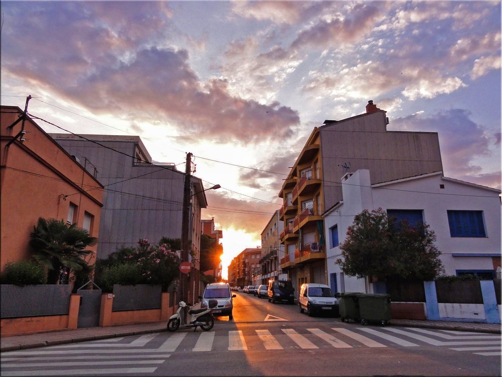 Закат в Пинеде-де-Мар