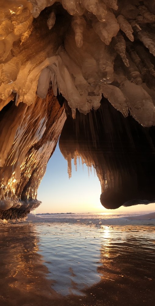 Ледяная пещера Ольхона.